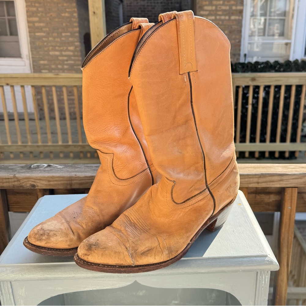 Men’s Vintage Frye Leather Cowboy Western Boots
